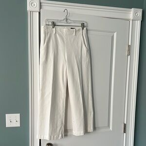 Ag Adriano Goldschmied White Wide Leg Juliette Pants 28 Regular